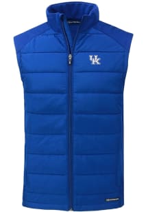 Cutter and Buck Kentucky Wildcats Mens Blue Evoke Sleeveless Jacket
