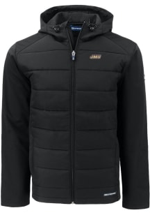 Cutter and Buck James Madison Dukes Mens Black Evoke Hood Medium Weight Jacket