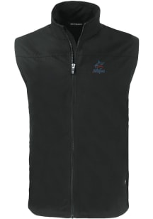 Cutter and Buck Miami Marlins Mens Black Charter Sleeveless Jacket