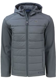 Cutter and Buck Jackson State Tigers Mens Grey Evoke Hood Heavyweight Jacket