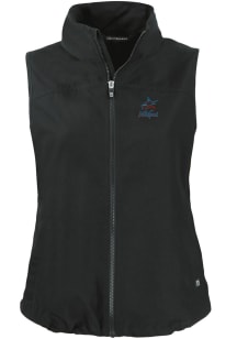 Cutter and Buck Miami Marlins Womens Black Charter Vest