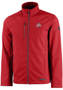 Cutter and Buck Ohio State Buckeyes Mens Cardinal Solid Evoke Light Weight Jacket