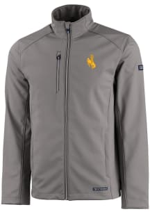 Cutter and Buck Wyoming Cowboys Mens Grey Evoke Light Weight Jacket