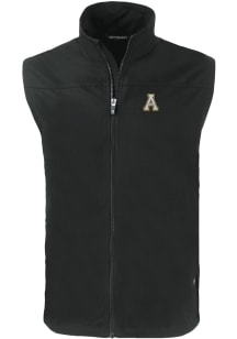 Cutter and Buck Appalachian State Mountaineers Mens Black Charter Sleeveless Jacket