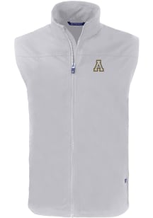 Cutter and Buck Appalachian State Mountaineers Mens Grey Charter Sleeveless Jacket