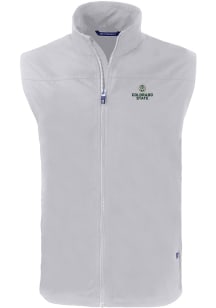 Cutter and Buck Colorado State Rams Mens Grey Charter Sleeveless Jacket