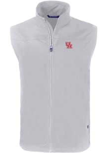 Cutter and Buck Houston Cougars Mens Grey Charter Sleeveless Jacket
