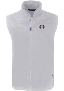 Cutter and Buck Mississippi State Bulldogs Mens Grey Charter Sleeveless Jacket