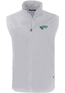Cutter and Buck North Texas Mean Green Mens Grey Charter Sleeveless Jacket