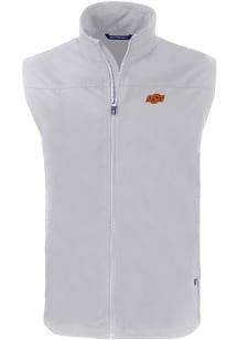 Cutter and Buck Oklahoma State Cowboys Mens Grey Charter Sleeveless Jacket