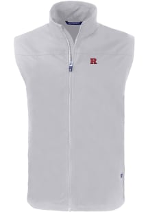 Cutter and Buck Rutgers Scarlet Knights Mens Grey Charter Sleeveless Jacket