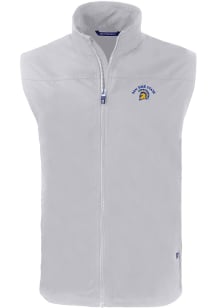 Cutter and Buck San Jose State Spartans Mens Grey Charter Sleeveless Jacket