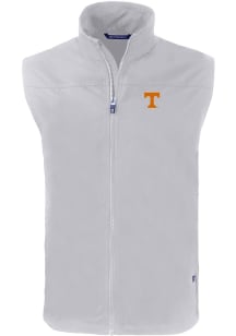 Cutter and Buck Tennessee Volunteers Mens Grey Charter Sleeveless Jacket