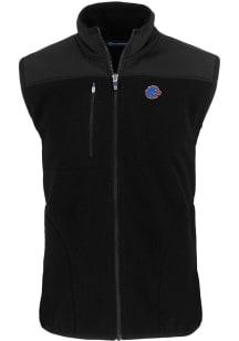 Cutter and Buck Boise State Broncos Mens Black Cascade Sherpa Sleeveless Jacket