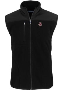 Cutter and Buck Boston College Eagles Mens Black Cascade Sherpa Sleeveless Jacket