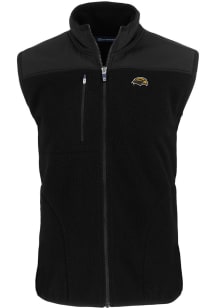 Cutter and Buck Southern Mississippi Golden Eagles Mens Black Cascade Sherpa Sleeveless Jacket