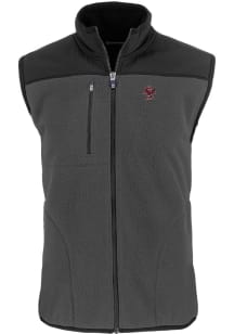 Cutter and Buck Boston College Eagles Mens Grey Cascade Sherpa Sleeveless Jacket