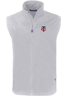 Cutter and Buck Minnesota Twins Big and Tall Grey Charter Mens Vest