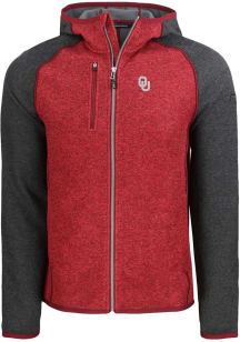 Cutter and Buck Oklahoma Sooners Mens Red Mainsail Light Weight Jacket