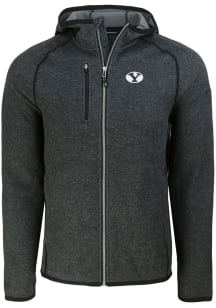 Cutter and Buck BYU Cougars Mens Grey Mainsail Light Weight Jacket
