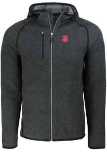 Cutter and Buck NC State Wolfpack Mens Charcoal Mainsail Light Weight Jacket