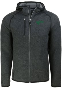 Cutter and Buck North Texas Mean Green Mens Charcoal Mainsail Light Weight Jacket