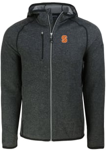 Cutter and Buck Syracuse Orange Mens Charcoal Mainsail Light Weight Jacket