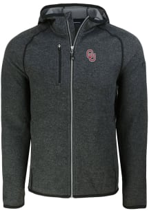 Cutter and Buck Oklahoma Sooners Mens Charcoal Mainsail Light Weight Jacket