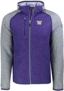 Cutter and Buck Washington Huskies Mens Purple Mainsail Light Weight Jacket