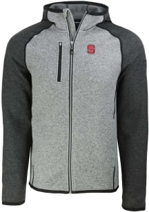 Cutter and Buck NC State Wolfpack Mens Grey Mainsail Light Weight Jacket