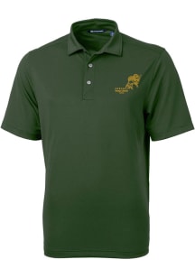 Cutter and Buck North Dakota State Bison Green Virtue Eco Pique Vintage Big and Tall Polo