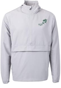 Cutter and Buck North Dakota State Bison Mens Grey Charter Eco Vintage Pullover Jackets