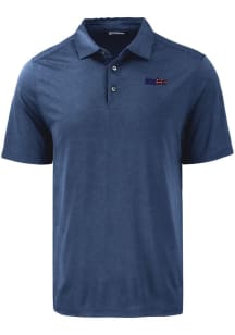 Cutter and Buck Pittsburgh Steelers Mens Navy Blue Americana Coastline Eco Short Sleeve Polo