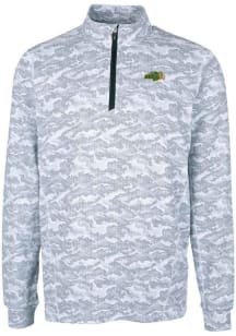 Cutter and Buck North Dakota State Bison Mens Charcoal Traverse Big and Tall 1/4 Zip Pullover