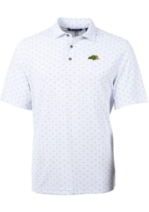 Cutter and Buck North Dakota State Bison White Virtue Eco Pique Big and Tall Polo