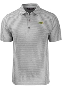 Cutter and Buck North Dakota State Bison Grey Forge Heather Stripe Big and Tall Polo