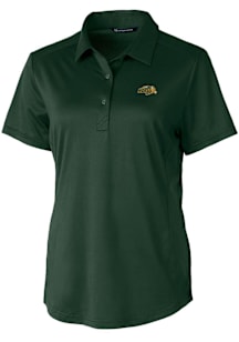 Cutter and Buck North Dakota State Bison Womens Green Prospect Short Sleeve Polo Shirt