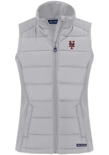 Cutter and Buck New York Mets Womens Grey Evoke Vest