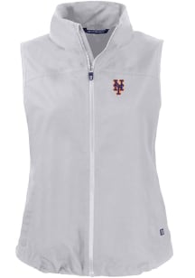 Cutter and Buck New York Mets Womens Grey Charter Vest