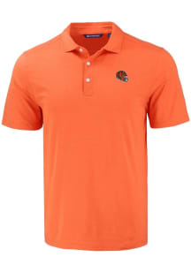 Cutter and Buck Cincinnati Bengals Mens Orange Helmet Coastline Eco Short Sleeve Polo