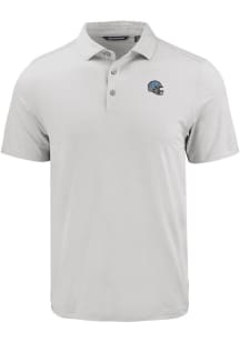 Cutter and Buck Detroit Lions Mens Charcoal Helmet Coastline Eco Short Sleeve Polo