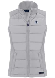 Cutter and Buck New York Yankees Womens Charcoal Evoke Vest