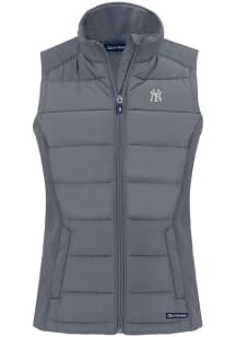 Cutter and Buck New York Yankees Womens Grey Evoke Vest