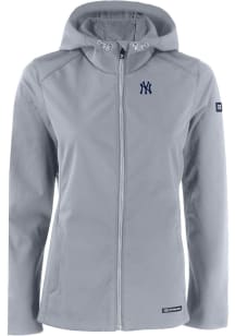 Cutter and Buck New York Yankees Womens Grey Evoke Light Weight Jacket