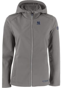 Cutter and Buck New York Yankees Womens Grey Evoke Light Weight Jacket