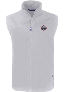 Cutter and Buck UConn Huskies Big and Tall Grey 2024 Mens Basketball Champions Charter Mens Vest