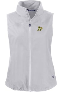 Cutter and Buck Oakland Athletics Womens Grey Charter Vest