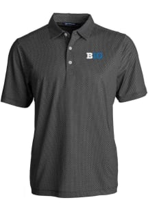 Cutter and Buck Big Ten Black Pike Symmetry Big and Tall Polo