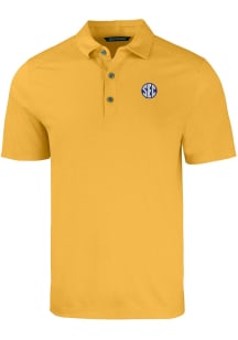 Cutter and Buck SEC Mens Gold Forge Short Sleeve Polo
