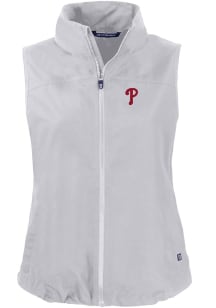 Cutter and Buck Philadelphia Phillies Womens Grey Charter Vest